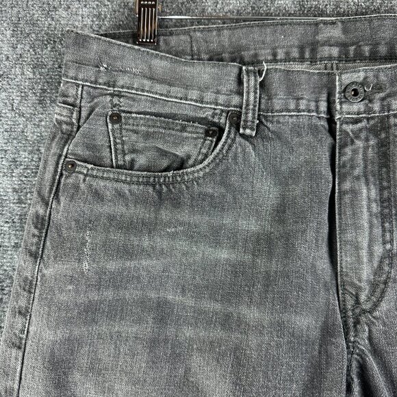 Levis Jeans Mens 36 Straight Hesher Gray Cotton Pockets Straight Leg Pockets - Picture 3 of 8
